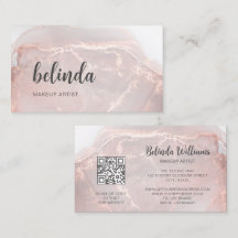 Rose Gold Ink Marmer | QR Code