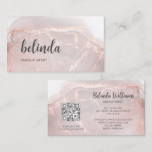 Rose Gold Ink Marmer | QR Code