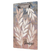 Rose Gold Leaf Sprays op Abstracte Achtergrond Voe Klembord (Links)