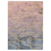Rose Gold Leaf Sprays op Abstracte Achtergrond Voe Klembord (Achterkant)