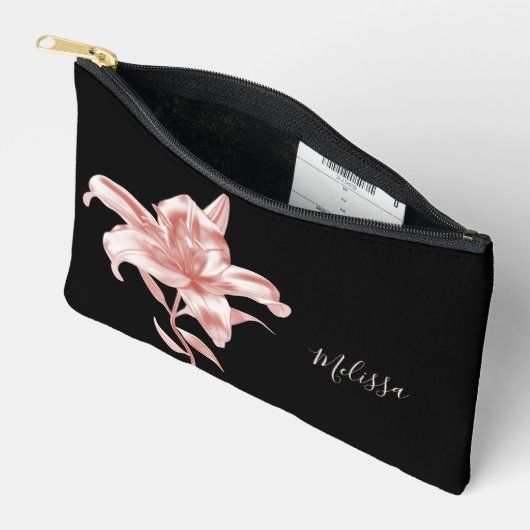 Rose Gold Lily Black | Your Name Etui (Open)