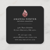 Rose Gold Logo | Voeding Visitekaartje (Achterkant)