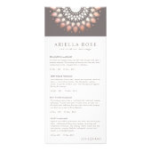 Rose Gold Lotus Massage Therapist Price List Menu (Voorkant)