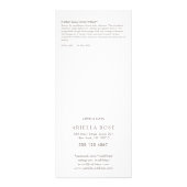 Rose Gold Lotus Massage Therapist Price List Menu (Achterkant)