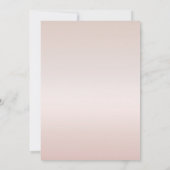 Rose Gold Marble Floral Rehearsal Dinner Kaart (Achterkant)