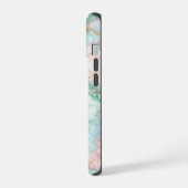 Rose Gold Marble iPhone 15 Case (Linkerkant)
