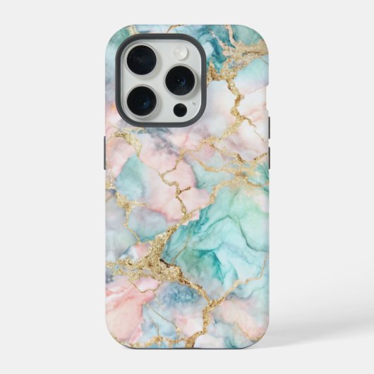 Rose Gold Marble iPhone Hoesje (Achterkant)