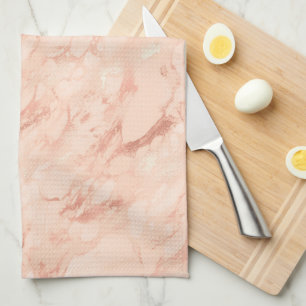 Rose Gold Marmer 5 Keukenhanddoek