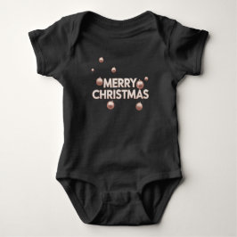 Rose Gold Merry Christmas - Holiday Design Romper