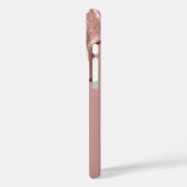 Rose Gold Metallic Drip Case-Mate iPhone Case (Achterkant / Links)