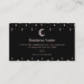 Rose Gold Moon Star Energy Healer Loyalty Card (Achterkant)