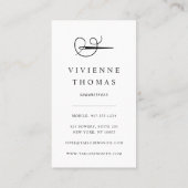 Rose Gold Needle & Thread | Seamstress or Tailor Visitekaartje (Achterkant)