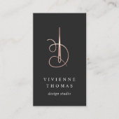 Rose Gold Needle & Thread | Seamstress or Tailor Visitekaartje (Voorkant)