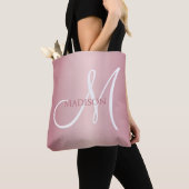 Rose Gold Personalized Monogram  Tote Bag (Dichtbij)