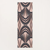Rose Gold Romance Neo Art Deco Fan Design Yogamat (Achterkant)