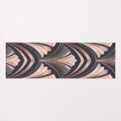 Rose Gold Romance Neo Art Deco Fan Design Yogamat (Voorkant (horizontaal))