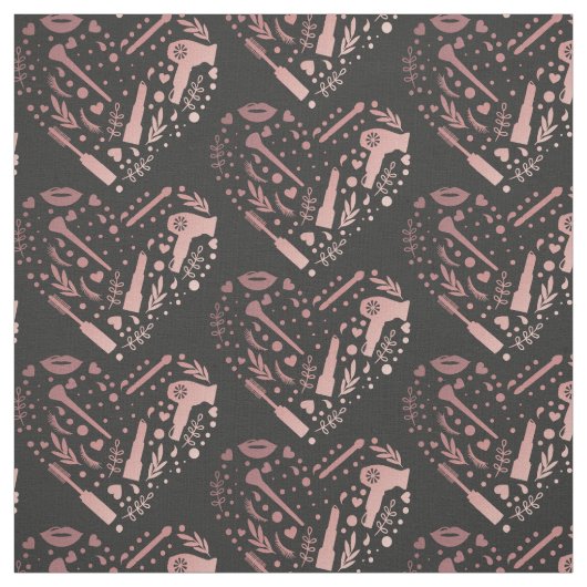 Rose Gold Salon Hart Logo Kapper Stof (Swatch)