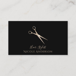 Rose Gold Salon Kapsalon Schaar Elke Kleur Visitekaartje