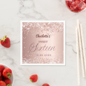 Rose gold script Sweet 16 Servet (Insitu)