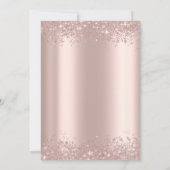 Rose Gold Sequins Dress Confetti Bridal Shower Kaart (Achterkant)