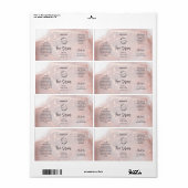 Rose Gold Serum Etiket (Full Sheet)