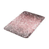 Rose Gold Sparkle Lights Girls Glittery Sparkly Badmat (Gekanteld)