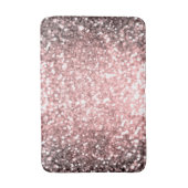 Rose Gold Sparkle Lights Girls Glittery Sparkly Badmat (Voorkant Verticaal)