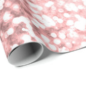 Rose Gold Sparkle Lights Girls Glittery Sparkly Cadeaupapier (Rol Hoek)