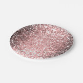 Rose Gold Sparkle Lights Girls Glittery Sparkly Papieren Bordje (Gekanteld)