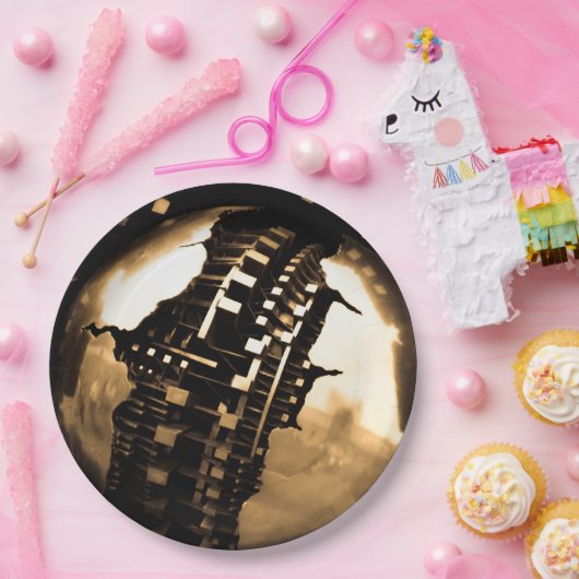 Rose Gold Steampunk Papieren Bordje (Feest)