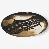 Rose Gold Steampunk Papieren Bordje (Gekanteld)