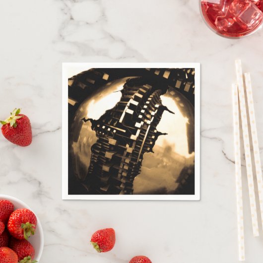 Rose Gold Steampunk Servet (Insitu)