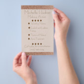 Rose Gold Visagist Schoonheidssalon Flyer (Hand)