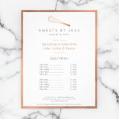 Rose Gold Whisk Bakkerij Full Page Flyer