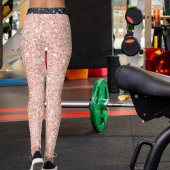 Rose Golden Black Shiny Glitter Pattern Stripes Leggings