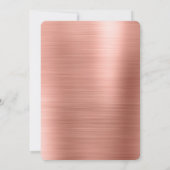 Rosé goud | Blush Pink Girly Hen's Party Kaart (Achterkant)