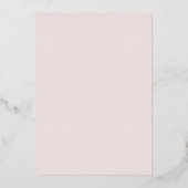 Rose Goud Boho Blad Bruidsdouche Folie Uitnodiging (Achterkant)