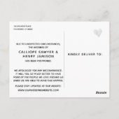 Rose Goud Borstel Wijziging Van Plannen Uitgesteld Briefkaart (Achterkant)