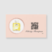 Rose Goud en Blush Roze Visagist QR Code (Voorkant)