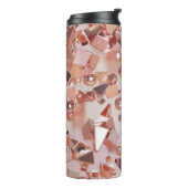 Rosé goud | Faux Glitter Thermosbeker (Gedraaid links)