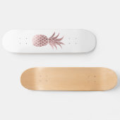 Rose Goud Folie Ananas Skateboard (Horizontaal)