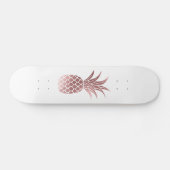 Rose Goud Folie Ananas Skateboard (Horizontaal)