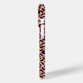 Rose Goud Folie Luipaardprint Monogram Case-Mate iPhone Case (Achterkant / Links)