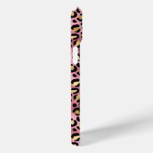 Rose Goud Folie Luipaardprint Monogram Case-Mate iPhone Case (Achterkant / Rechts)