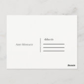 Rose Goud Folie Script Bedankt Hartelijk Dank Briefkaart (Achterkant)