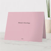 Rosé goud. Gelukkige verjaardag mama! Kaart (Achterkant)