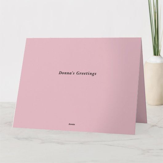 Rosé goud. Gelukkige verjaardag mama! Kaart (Achterkant)