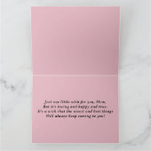 Rosé goud. Gelukkige verjaardag mama! Kaart (Binnen)