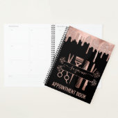 Rose Goud haarstylist Kapsalon Haar Glitter Planner (Display)