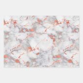 Rose Goud Inpakpapier Plat Vellen Set van 3 (Voorkant 2)